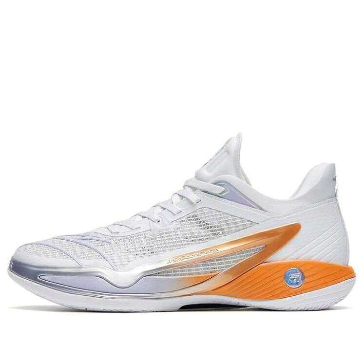 クレイジー 白いこと 白いこと 橙 オレンジ色 \u0027ROCKET FLAME\u0027 スニーカー メンズ ANTA LIGHT CRAZY UP 4 TAIL 112321113-1 / WHITE ORANGE