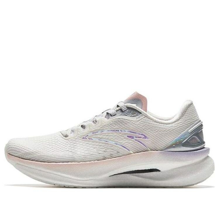 つづき物 サクラ色 白いこと 白いこと 紫 パープル しろがね色 しろがね色 \u0027WHITE SILVER\u0027 スニーカー レディース ANTA (WMNS) RUNNING SERIES SNEAKERS PINK 122335580S-5 / WHITE PINK PURPLE SILVER