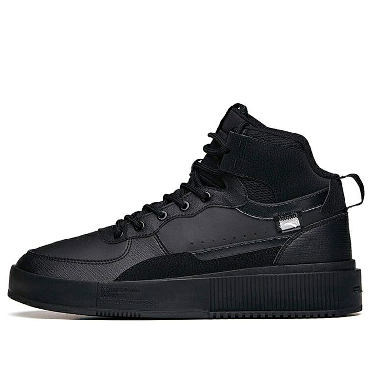 ミッド スニーカー 運動靴 黒色 ブラック 'BLACK' スニーカー メンズ ANTA MID TOP SKATEBOARDING SHOES 912138011-5 / BLACK|スニケス