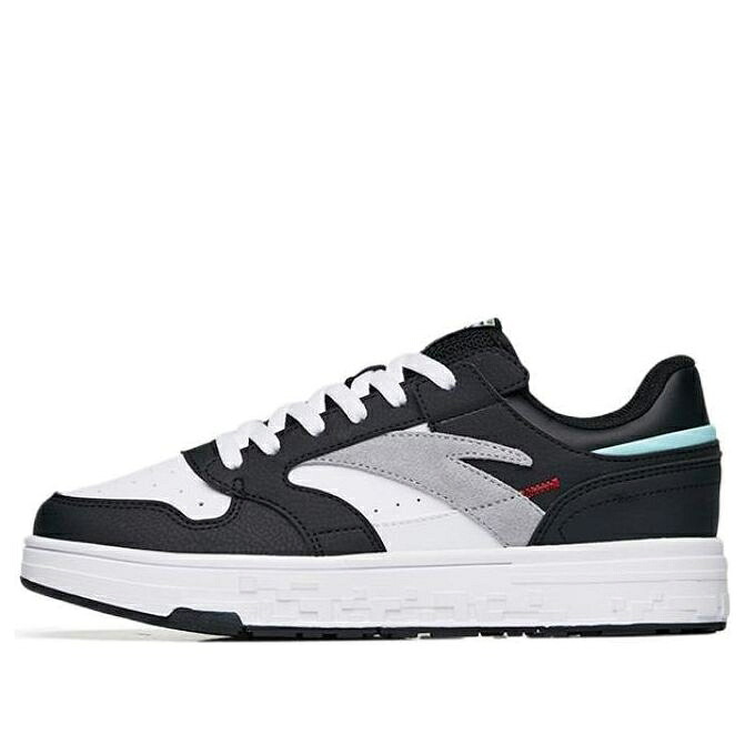 ストリート 灰色 グレー 黒色 ブラック 白色 ホワイト 'BLACK WHITE' ジュニア キッズ ANTA (GS) STREET NAUGHTY LOW GREY 312238002-3 / BLACK GREY WHITE ベビー マタニティ スニーカー