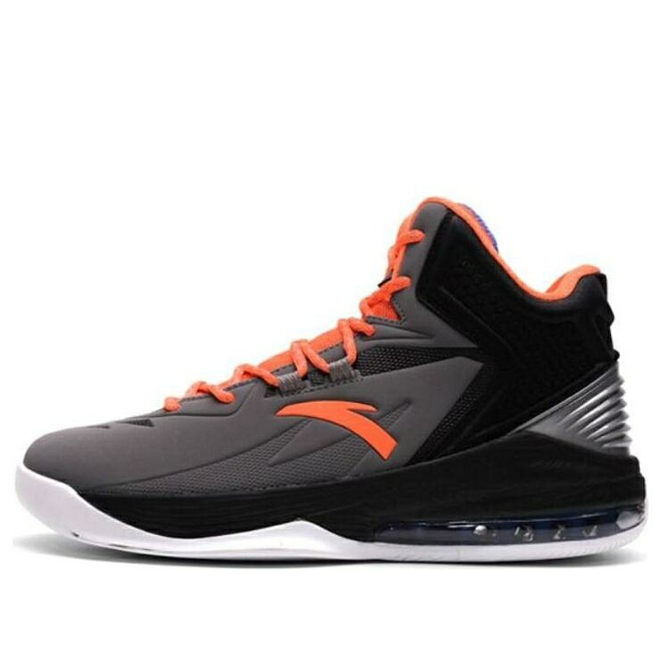 バスケットボール シリーズ ハイ 灰色 グレー 黒色 ブラック 橙 オレンジ 'BLACK ORANGE' スニーカー メンズ ANTA BASKETBALL SERIES SNEAKERS HIGH GREY 91631101-4 / BLACK GREY ORANGE|スニケス