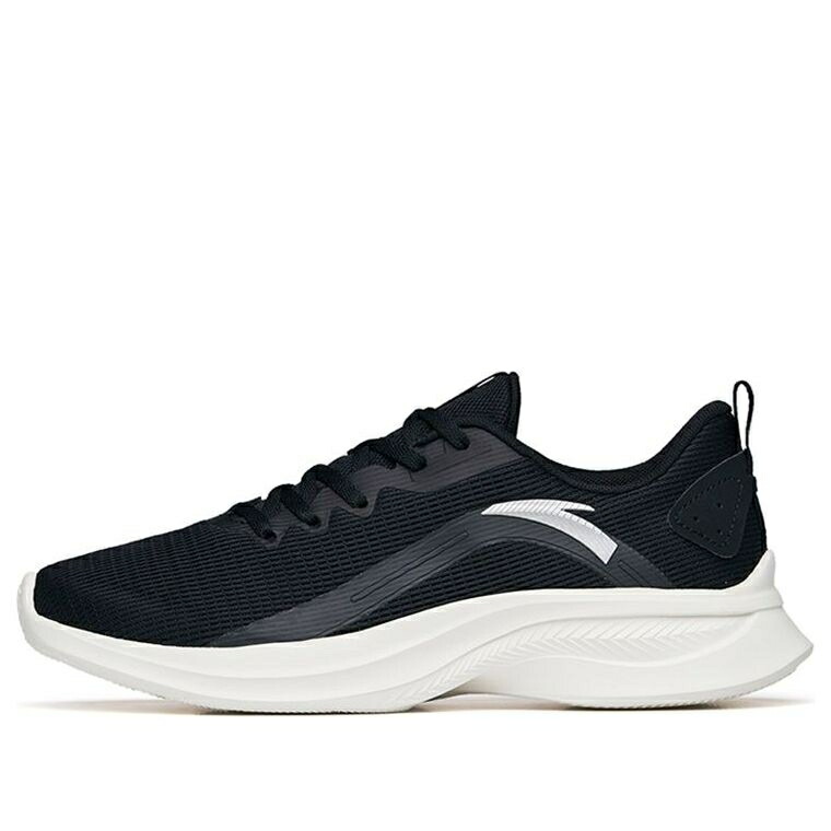 スニーカー 運動靴 黒色 ブラック 白色 ホワイト 'BLACK WHITE' スニーカー メンズ ANTA RUNNING SHOES 112225570-1 / BLACK WHITE
