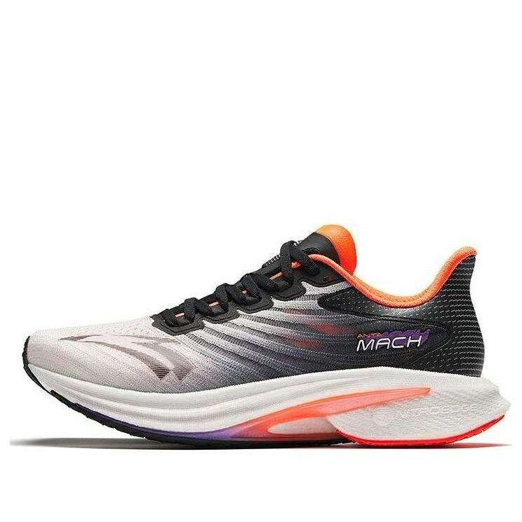 黒いこと 黒いこと 白いこと 白いこと 橙 オレンジ色 4.0 \u0027WHITE ORANGE\u0027 スニーカー メンズ ANTA MACH BLACK 112425583-4 / WHITE BLACK ORANGE