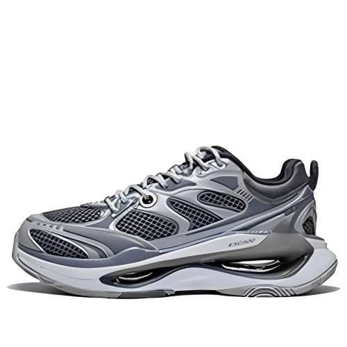 リーニン しろがね色 しろがね色 薄墨色 薄墨色 \u0027SILVER GREY\u0027 スニーカー メンズ LI-NING INFINITY 3M AZGT003-3 / SILVER GREY