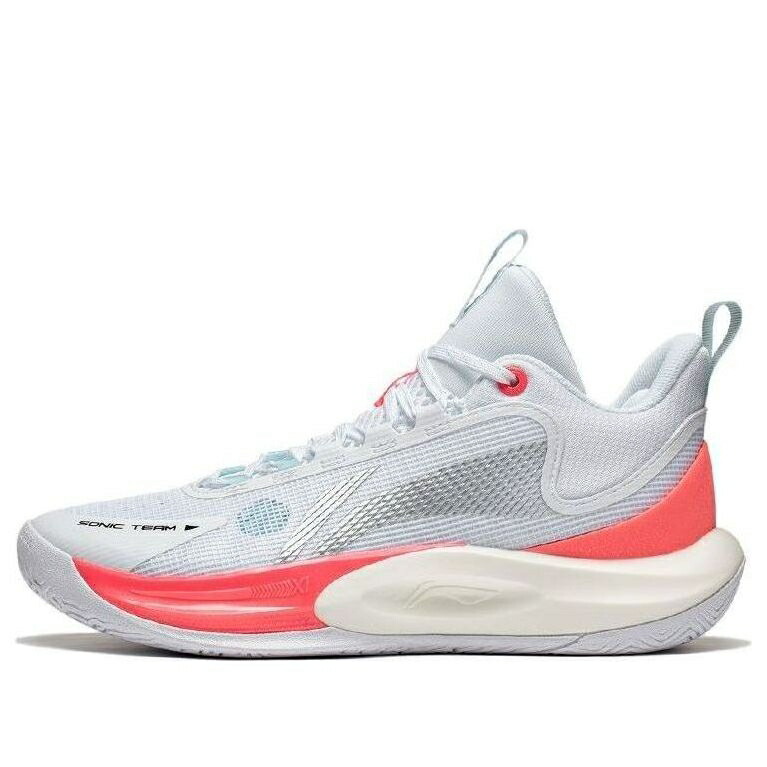 リーニン チーム 白色 ホワイト 橙 オレンジ WHITE ORANGE スニーカー メンズ LI-NING SONIC 11 TEAM ABPT023-2 / WHITE ORANGE