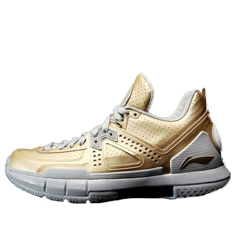 リーニン ウェイド ゴールド 白色 ホワイト 'GOLD' スニーカー メンズ LI-NING WAY OF WADE 5 ABAM057-4 / GOLD WHITE｜スニケス