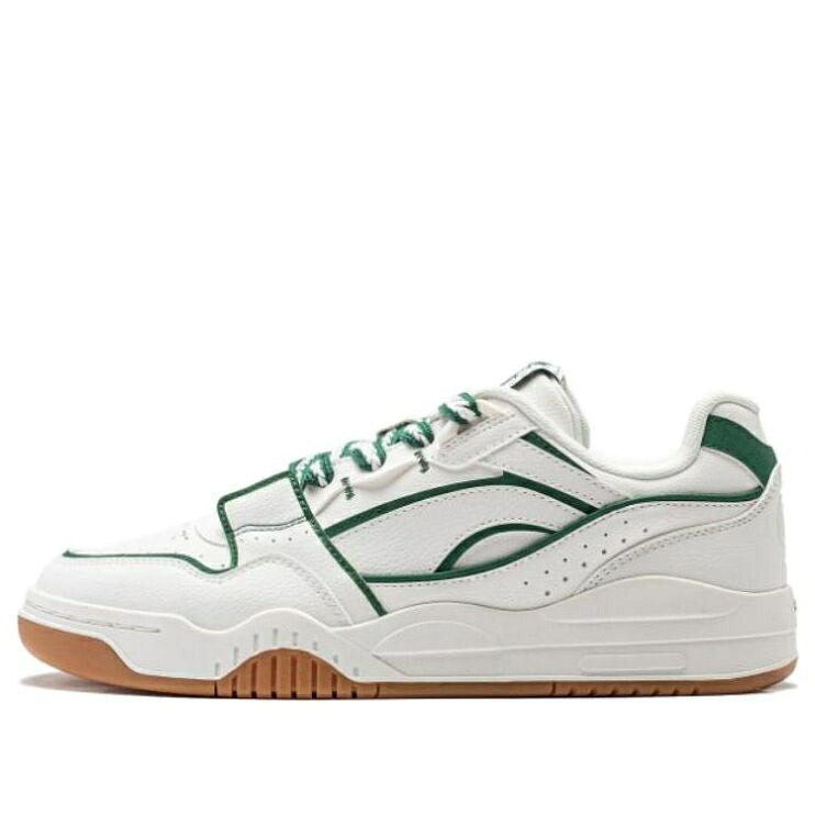 リーニン 白いこと 白いこと 緑 緑であること \u0027WHITE TAN\u0027 スニーカー メンズ LI-NING MOON WHITE GREEN AGCS251-18 / WHITE GREEN TAN