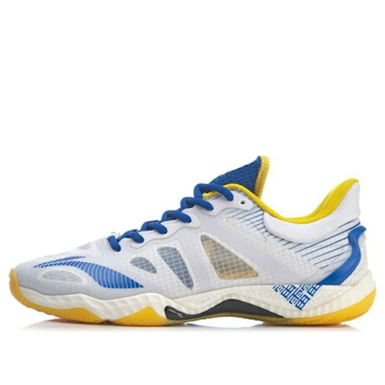 リーニン 青色 ブルー 白色 ホワイト 黄色 イエロー 'WHITE YELLOW' スニーカー メンズ LI-NING GYRFALCON 4 BLUE AYAR001-2 / WHITE BLUE YELLOW|スニケス