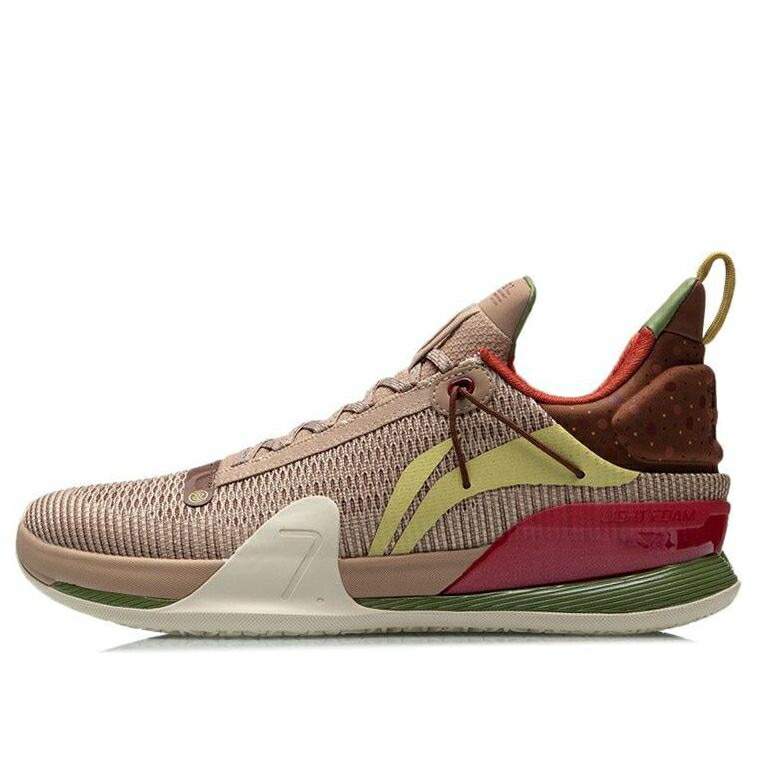 リーニン スピード プレミアム 赤 レッド 茶色 ブラウン RED BROWN スニーカー メンズ LI-NING SPEED 7 PREMIUM ABAR001-3 / RED BROWN