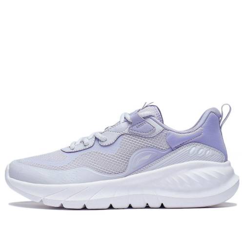 リーニン 紫 パープル 白色 ホワイト 灰色 グレー 'LIGHT PURPLE' スニーカー レディース LI-NING (WMNS) EAZGO FLEX SMOKE ARST074-2 / PURPLE WHITE GREY