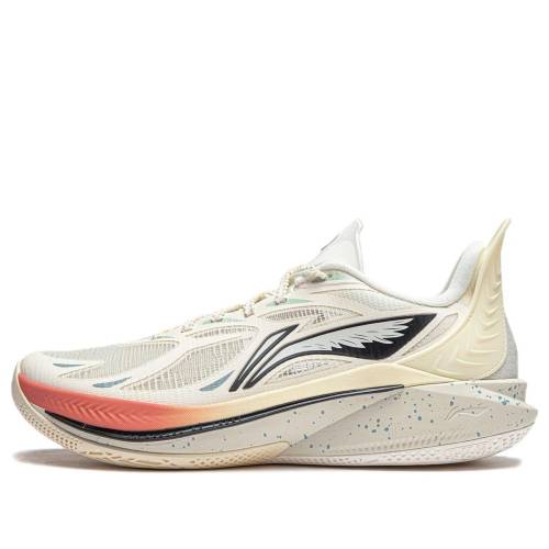 リーニン ベージュ 薄墨色 薄墨色 赤 赤いこと \u0027PELICAN\u0027 スニーカー メンズ LI-NING SONIC 12 ABAU019-2 / BEIGE GREY RED