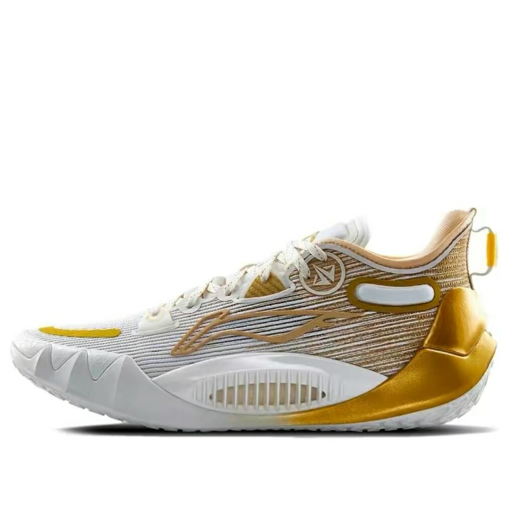 リーニン バトラー 白色 ホワイト ゴールド 'WHITE GOLD' スニーカー メンズ LI-NING JIMMY BUTLER 1 ABAS051-47 / WHITE GOLD