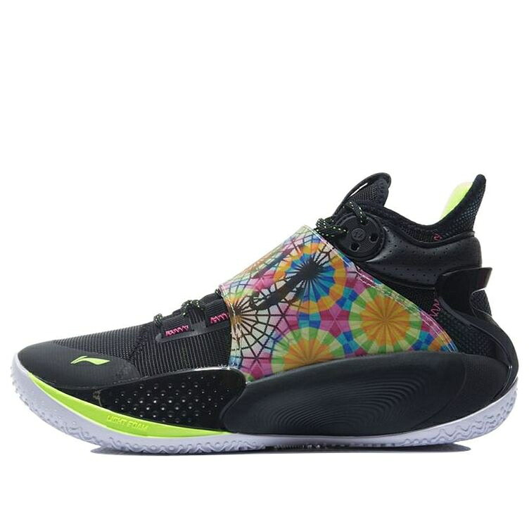 リーニン 黒いこと 黒いこと C.J. \u0027BLACK MULTICOLOR\u0027 スニーカー メンズ LI-NING SONIC 9 MCCOLLUM MULTI-COLOR\u0027 ABAR011-6 / BLACK MULTI COLOR