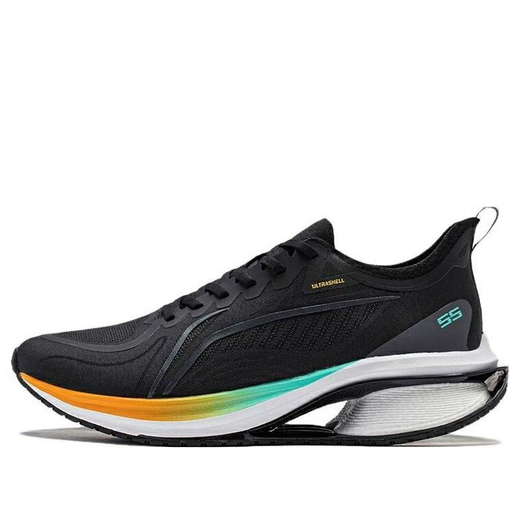 リーニン 黒色 ブラック 橙 オレンジ 緑 グリーン 3.0 'BLACK' スニーカー メンズ LI-NING WUSHI 5S ARST049-2 / BLACK ORANGE GREEN