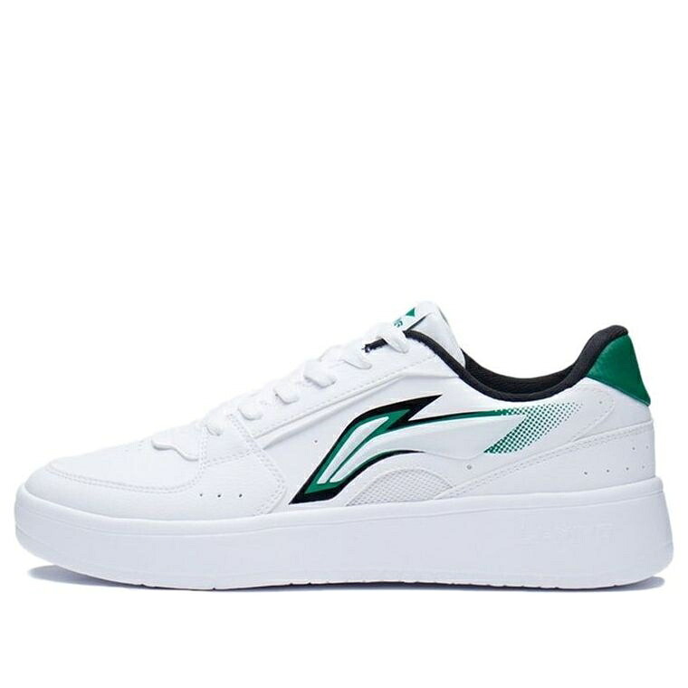 リーニン 白いこと 白いこと 緑 緑であること 黒いこと 黒いこと \u0027WHITE GREEN\u0027 スニーカー メンズ LI-NING XINGHE AGCS253-1 / WHITE GREEN BLACK