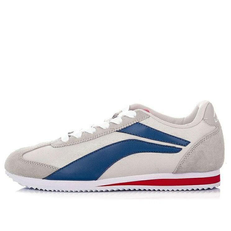 リーニン 古典派音楽 薄墨色 薄墨色 青味 青み \u0027GREY BLUE\u0027 スニーカー メンズ LI-NING 3K CLASSIC RETRO ALCH113-2 / GREY BLUE