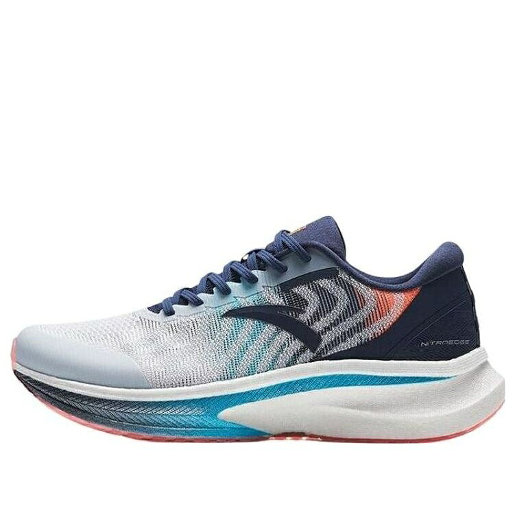 薄墨色 薄墨色 青み 青色 橙 オレンジ色 \u0027NAVY BLUE\u0027 スニーカー メンズ ANTA G21 112335582S-10 / GREY BLUE ORANGE