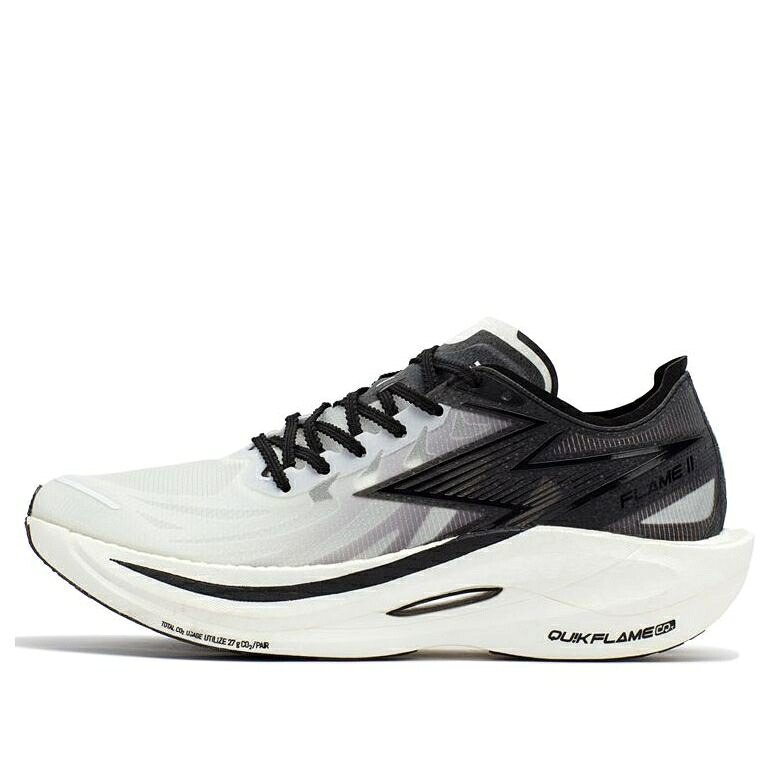 白いこと 白いこと 黒いこと 黒いこと QU!K \u0027WHITE BLACK\u0027 スニーカー メンズ 361 DEGREES 361 DEGREES X FOAM FLYING FLAME 2 572312205-2 / WHITE BLACK