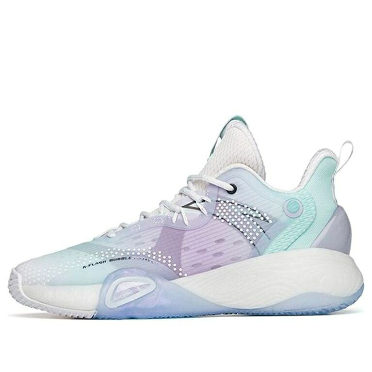 砂上の楼閣 青み 青色 白いこと 白いこと 紫 パープル \u0027WHITE PURPLE\u0027 スニーカー メンズ ANTA BUBBLE BOMB BLUE 112211603Q-1 / WHITE BLUE PURPLE