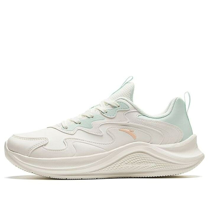 つづき物 なめし革 白いこと 白いこと 青み 青色 橙 オレンジ色 \u0027WHITE BLUE\u0027 スニーカー レディース ANTA (WMNS) RUNNING SERIES SNEAKERS LEATHER 922315573-8 / WHITE BLUE ORANGE