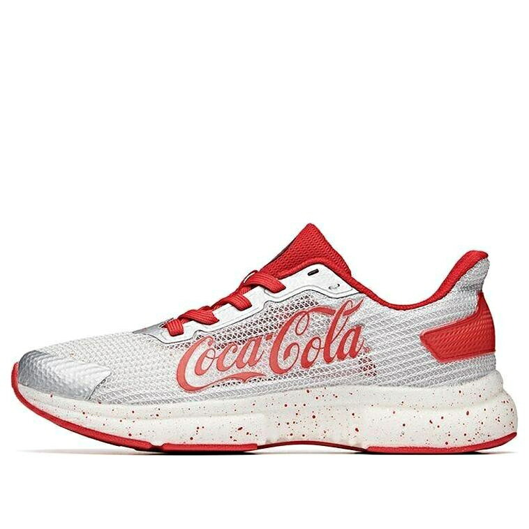 砂上の楼閣 薄墨色 薄墨色 赤 赤いこと \u0027GREY RED\u0027 スニーカー メンズ ANTA X COCA COLA BUBBLE 112025520-13 / GREY RED