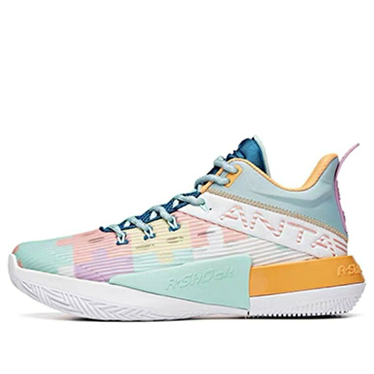 クレイジー 篭球 スニーカー 運動すること靴 白いこと 白いこと \u0027WHITE MULTI\u0027 スニーカー メンズ ANTA KLAY THOMPSON CRAZY 4 ATTACK 2 BASKETBALL SHOES 112031107-6 / WHITE MULTI COLOR