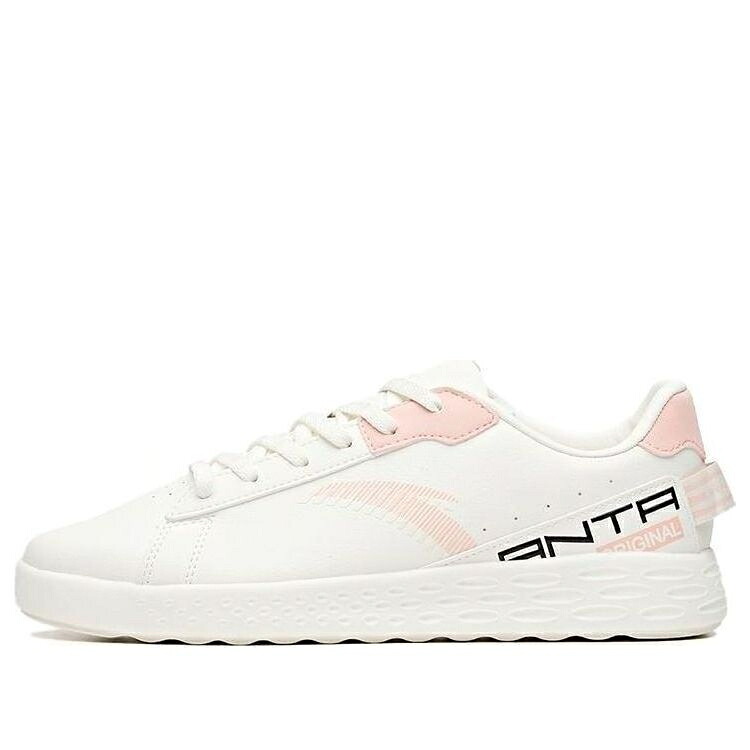 スニーカー 運動すること靴 白いこと 白いこと サクラ色 黒いこと 黒いこと \u0027WHITE PINK\u0027 スニーカー レディース ANTA (WMNS) LEISURE SHOES 122028069-1 / WHITE PINK BLACK