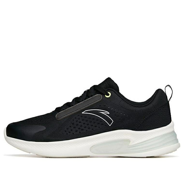 ラン コレクション 黒色 ブラック 白色 ホワイト 'BLACK WHITE' スニーカー メンズ ANTA RUN COLLECTION 112225522-6 / BLACK WHITE