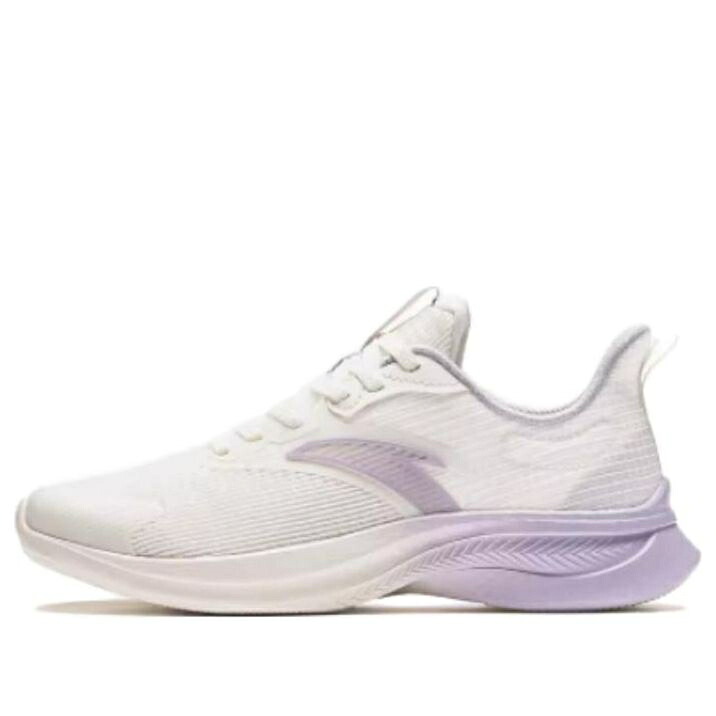 続きもの 白いこと 白いこと 紫 パープル \u0027WHITE PURPLE\u0027 スニーカー レディース ANTA (WMNS) RUNNING SERIES SNEAKERS 922335501-7 / WHITE PURPLE