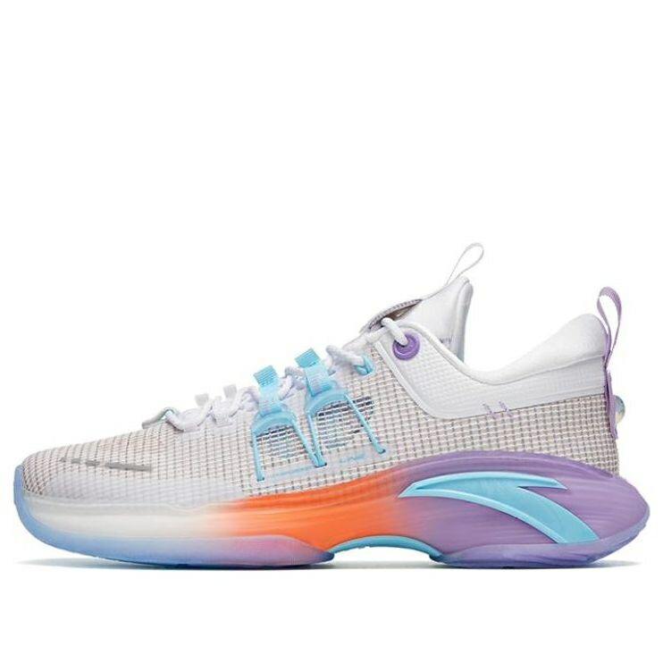 橙 オレンジ 白色 ホワイト 紫 パープル 青色 ブルー 'WHITE PURPLE' スニーカー メンズ ANTA ZUP1 ORANGE 112311105-1 / WHITE ORANGE PURPLE BLUE
