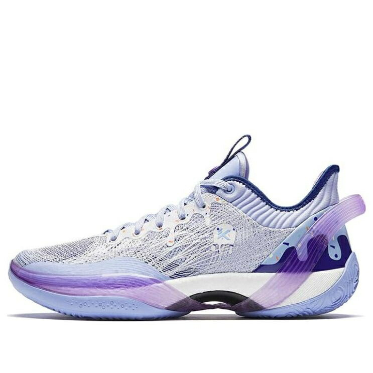 青色 ブルー 紫 パープル BLUEBERRY アイスクリーム スニーカー メンズ ANTA THREE-POINTER RAIN 1 ICE CREAM 912331102-1 / BLUE PURPLE