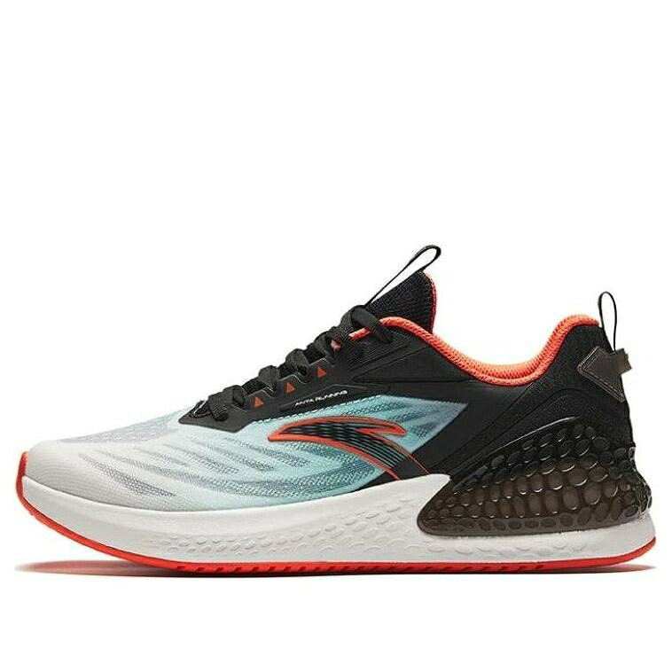 白色 ホワイト 黒色 ブラック 青色 ブルー 橙 オレンジ C37+ 'BLACK BLUE' スニーカー メンズ ANTA RUNNING WHITE 912425507-4 / BLACK WHITE BLUE ORANGE|スニケス
