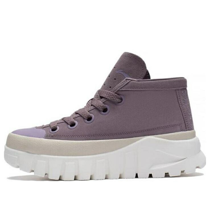 リーニン レザー ブーツ 白色 ホワイト MAUVE WHITE スニーカー レディース LI-NING (WMNS) LEATHER BOOT AZGS144-2 / MAUVE WHITE