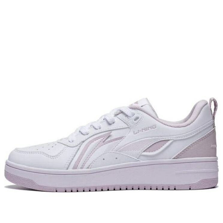 リーニン 白色 ホワイト WHITE MAUVE スニーカー レディース LI-NING (WMNS) SHIYI AGCT342-1 / WHITE MAUVE