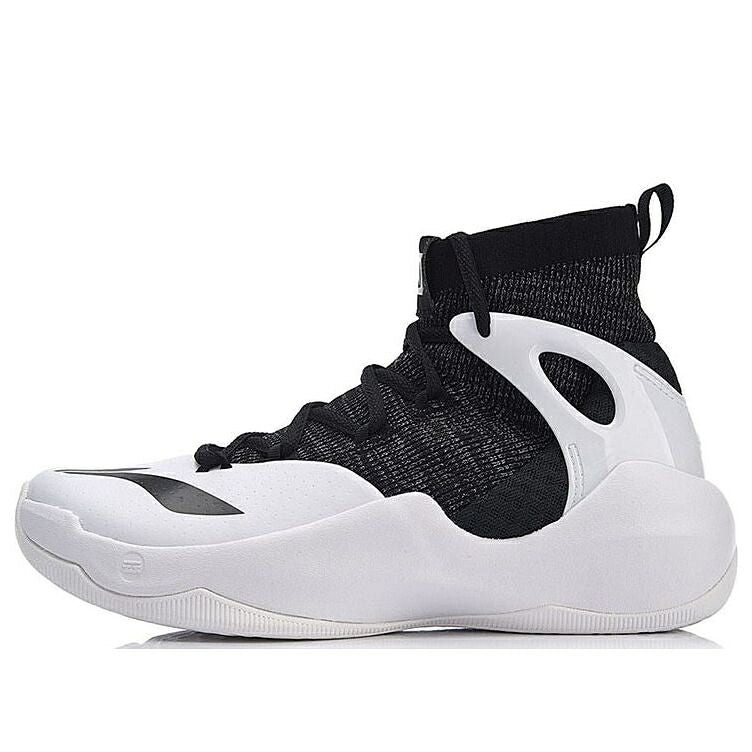 リーニン エリート 黒いこと 黒いこと 白いこと 白いこと \u0027BLACK WHITE\u0027 スニーカー メンズ LI-NING SONIC 6 V2 ELITE ABAN027-4 / BLACK WHITE スニーカー-靴-メンズ靴