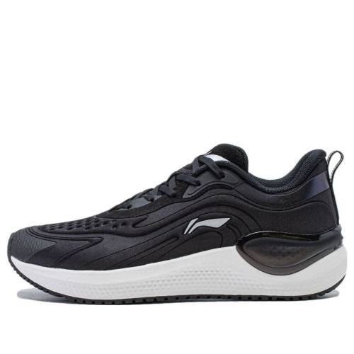 リーニン 黒色 ブラック 白色 ホワイト 'BLACK WHITE' スニーカー レディース LI-NING (WMNS) EAZGO V2 ARST042-1 / BLACK WHITE