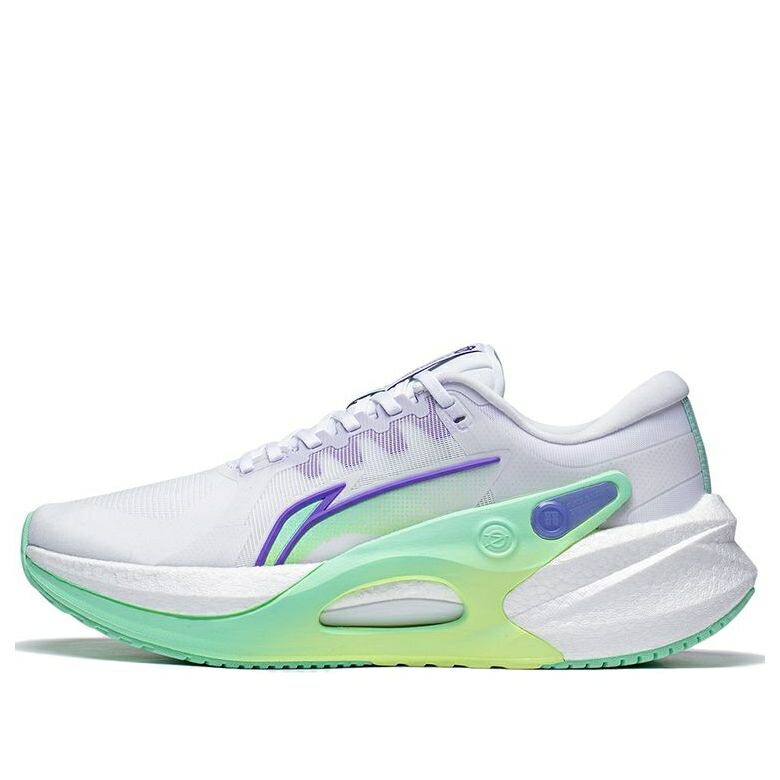 リーニン 紫 パープル 白いこと 白いこと 緑 緑であること \u0027WHITE GREEN\u0027 スニーカー メンズ LI-NING FURIOUS RIDER 7 PURPLE ARZT003-18 / WHITE PURPLE GREEN