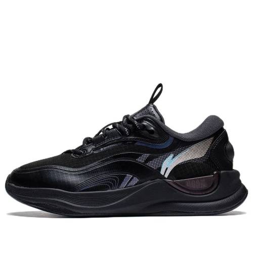 リーニン 黒色 ブラック BLACK スニーカー レディース LI-NING (WMNS) YUNJI AGLS108-1 / BLACK