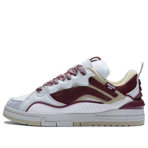 リーニン 白いこと 白いこと 赤 赤いこと \u0027WHITE RED\u0027 スニーカー メンズ LI-NING SUPERWAVE GOLDEN AECS073-6 / WHITE RED