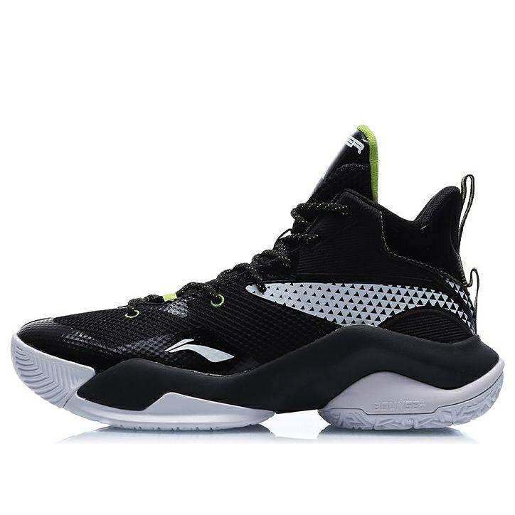 リーニン 力強さ 黒いこと 黒いこと 白いこと 白いこと \u0027BLACK WHITE\u0027 スニーカー メンズ LI-NING POWER 7 ABPQ041-2 / BLACK WHITE メンズ靴-スニーカー-靴