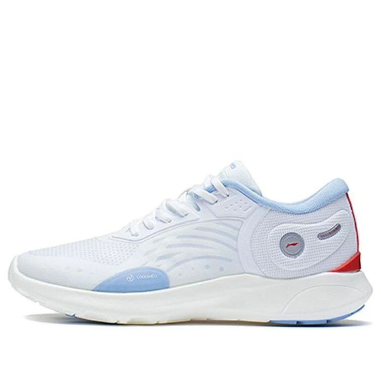 リーニン 白色 ホワイト 青色 ブルー 赤 レッド 'WHITE BLUE' スニーカー レディース LI-NING (WMNS) LS NO BOUNDRY AGLS088-1 / WHITE BLUE RED｜スニケス