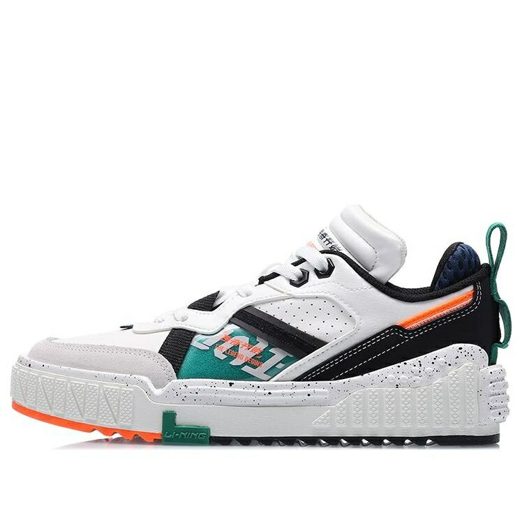 リーニン 白色 ホワイト 緑 グリーン 'WHITE GREEN' スニーカー レディース LI-NING (WMNS) 001 UNBLOCK AGCQ232-1 / WHITE GREEN MULTI COLOR