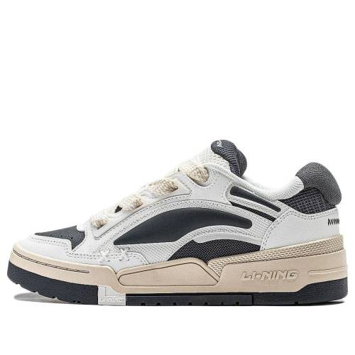 リーニン 白色 ホワイト 黒色 ブラック ベージュ 'WHITE BLACK' スニーカー メンズ LI-NING JOURNEY V2 AGCT137-5 / WHITE BLACK BEIGE