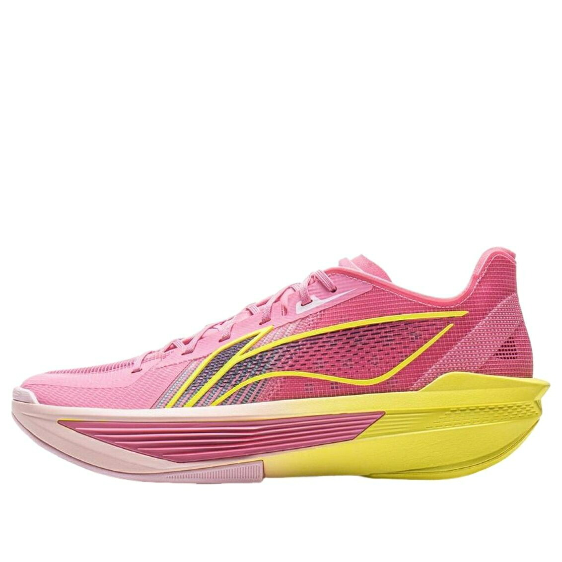 リーニン ウルトラ サクラ色 黄味がかった 黄み \u0027PINK YELLOW\u0027 スニーカー メンズ LI-NING ULTRA LIGHT ABAV007-22 / PINK YELLOW スニーカー-靴