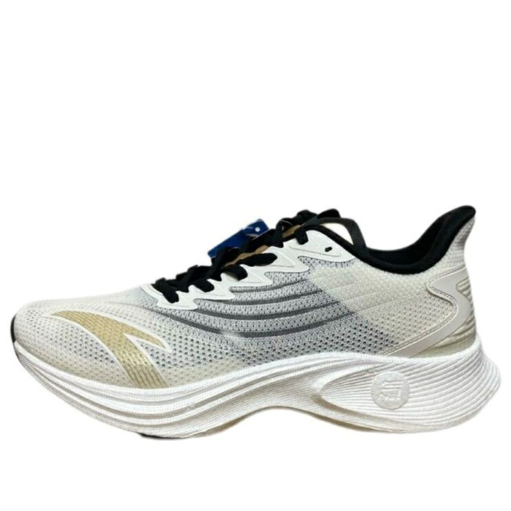 アイボリー 黒色 ブラック 'WHITE BLACK' スニーカー メンズ ANTA MACH 2 112235588S-4 / IVORY BLACK|スニケス