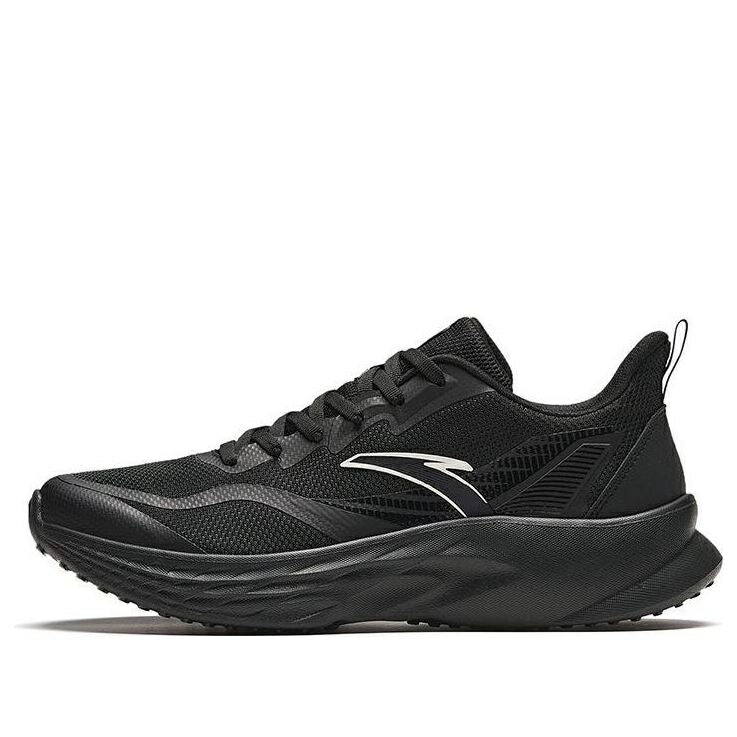 スニーカー 運動すること靴 白いこと 白いこと 黒いこと 黒いこと \u0027BLACK LOGO\u0027 スニーカー メンズ ANTA RUNNING SHOES WITH WHITE 912415522-1 / BLACK WHITE