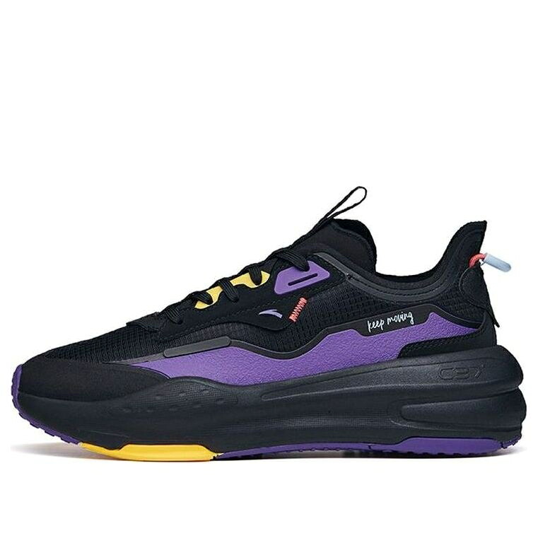 紫 パープル 黒いこと 黒いこと 黄味がかった 黄色 \u0027BLACK YELLOW\u0027 スニーカー レディース ANTA (WMNS) C37 LOW PURPLE 922128081-10 / BLACK PURPLE YELLOW