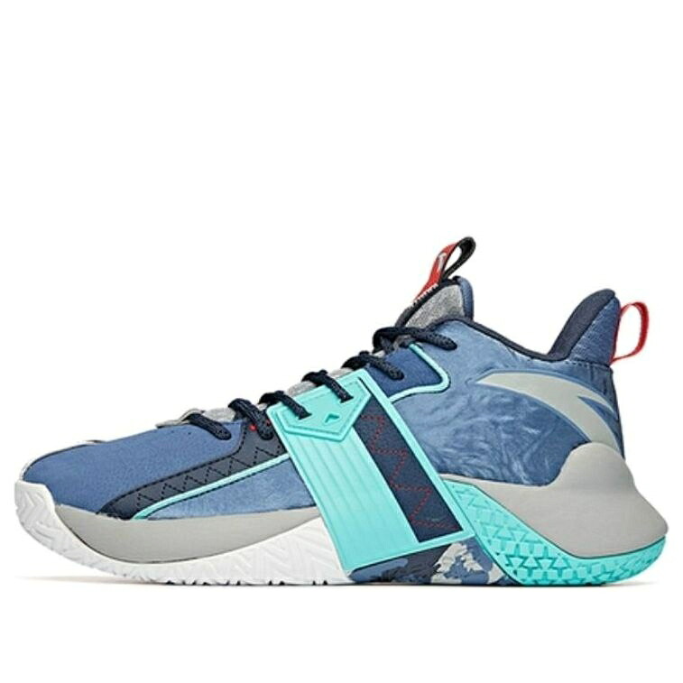 灰色 シメント バスケットボール スニーカー 運動靴 青色 ブルー グレー 'BLUE GREY' スニーカー メンズ ANTA CEMENT KILLER BASKETBALL SHOES 112041610-5 / BLUE GREY|スニケス
