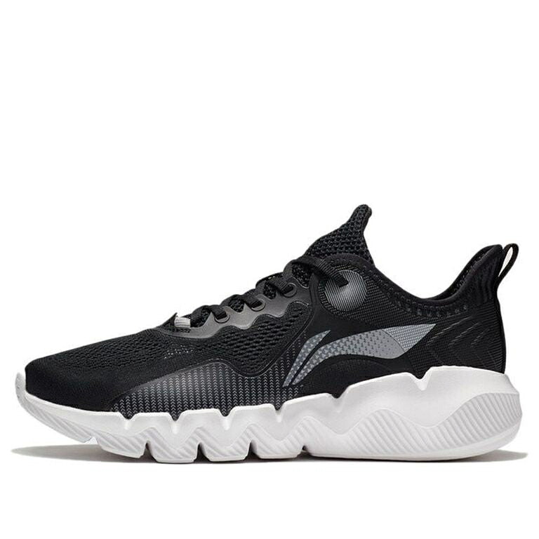 リーニン 黒いこと 黒いこと 白いこと 白いこと \u0027BLACK WHITE\u0027 スニーカー メンズ LI-NING FLEX AGLS023-1 / BLACK WHITE
