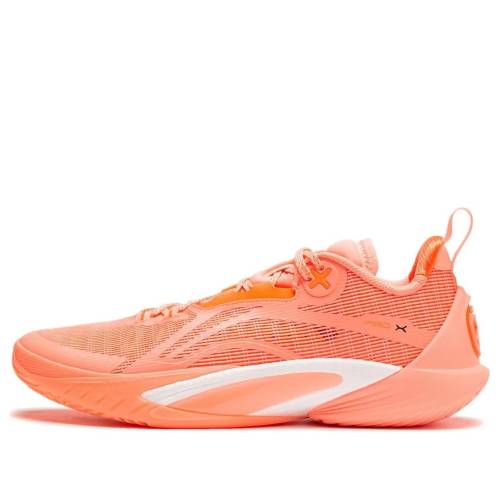 リーニン す早さ 橙 オレンジ色 \u0027ORANGE\u0027 スニーカー メンズ LI-NING SPEED 10 ABAU021-3 / ORANGE